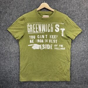 Ruehl 925 T-Shirt Men's Medium Green Greenwich West Village New York NYC A+F